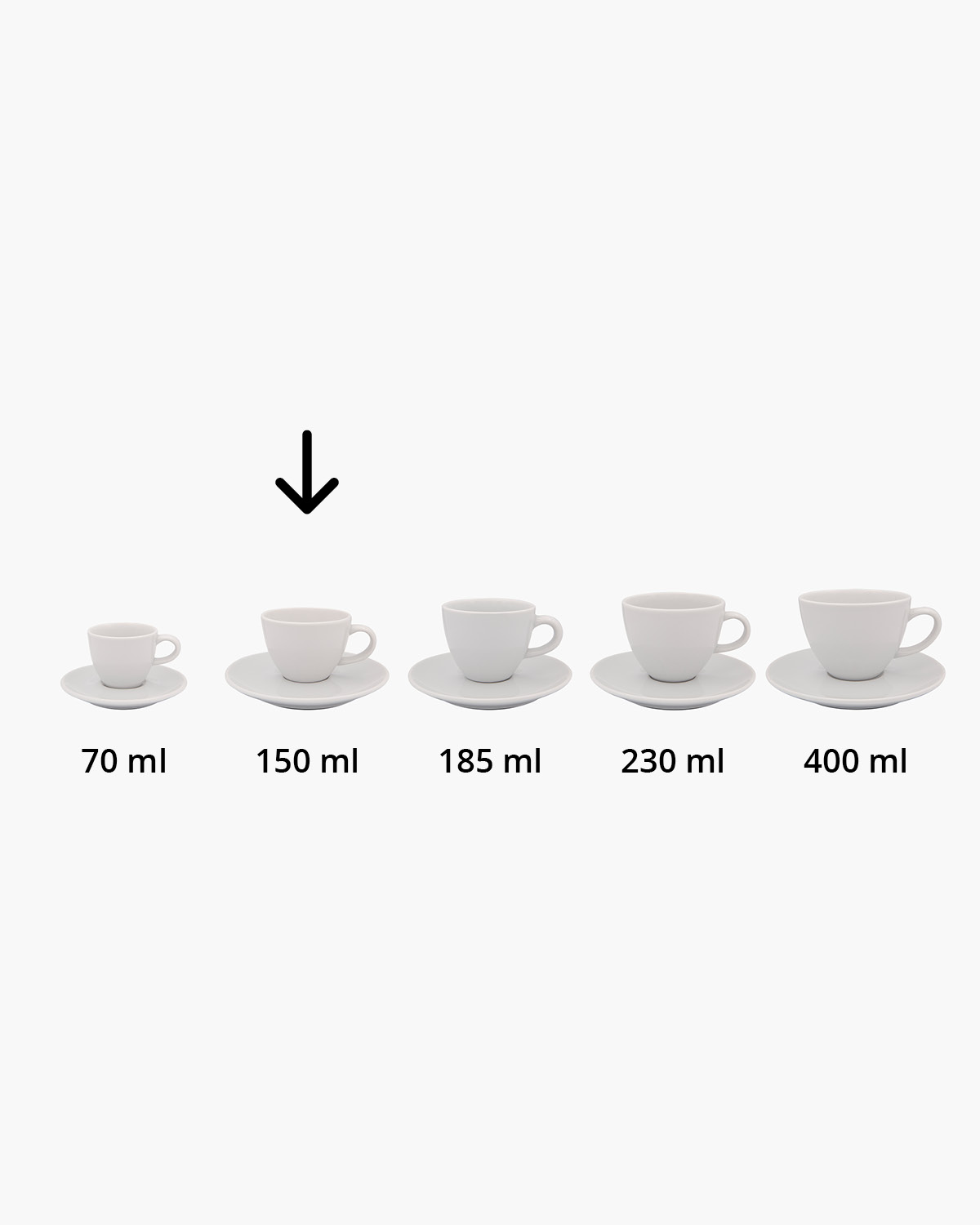 Bistro kop en schotel 150 ml Bedrukt sfeerfoto 2