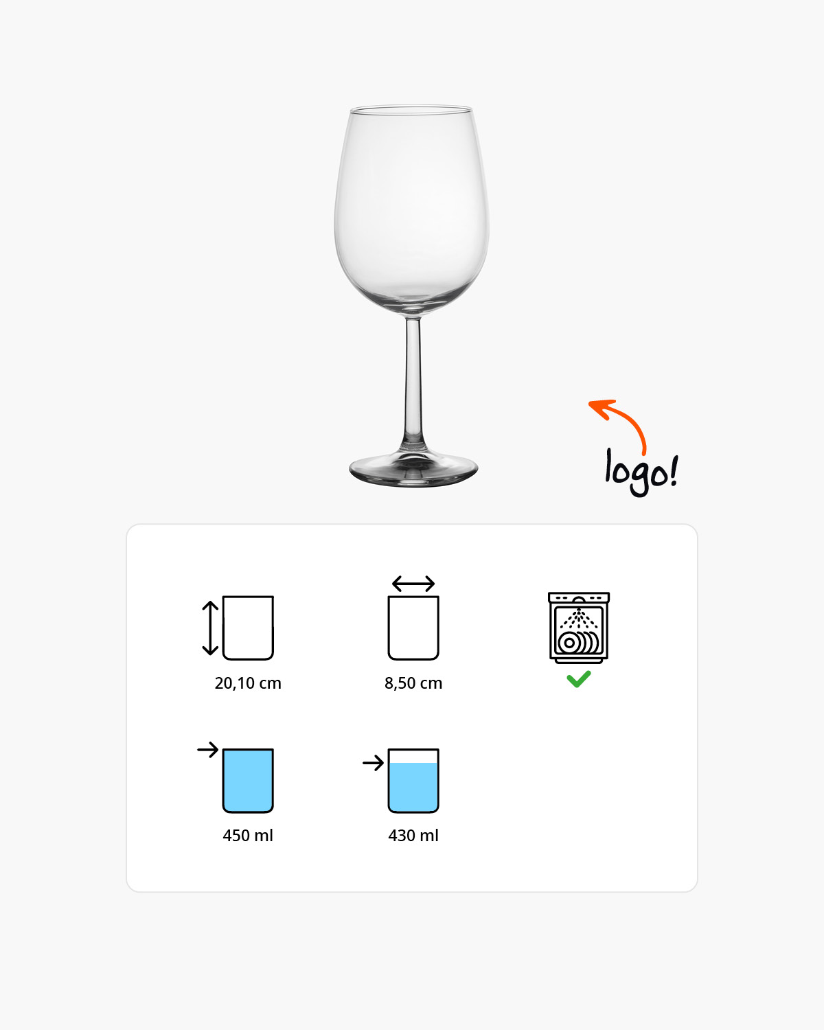 Bourgon wijnglas 450 ml Bedrukt of Lasergravure  of Gravurelook  sfeerfoto 1