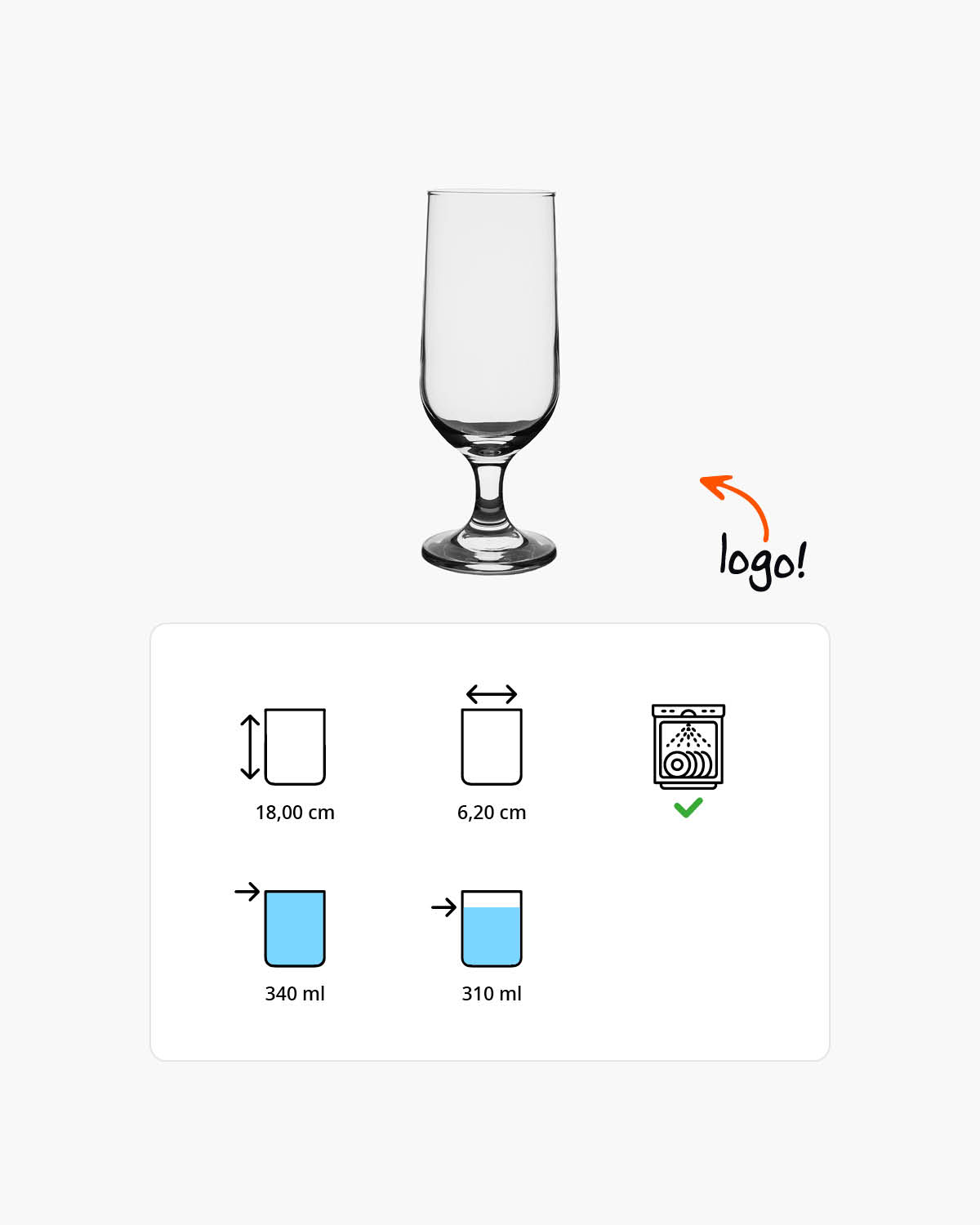 Cedric bierglas 340 ml Bedrukt of Lasergravure  of Gravurelook  sfeerfoto 1