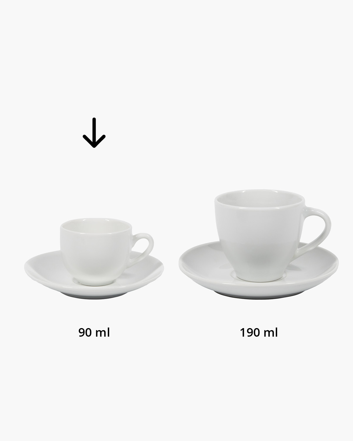Geneve kop en schotel 90 ml Bedrukt sfeerfoto 2