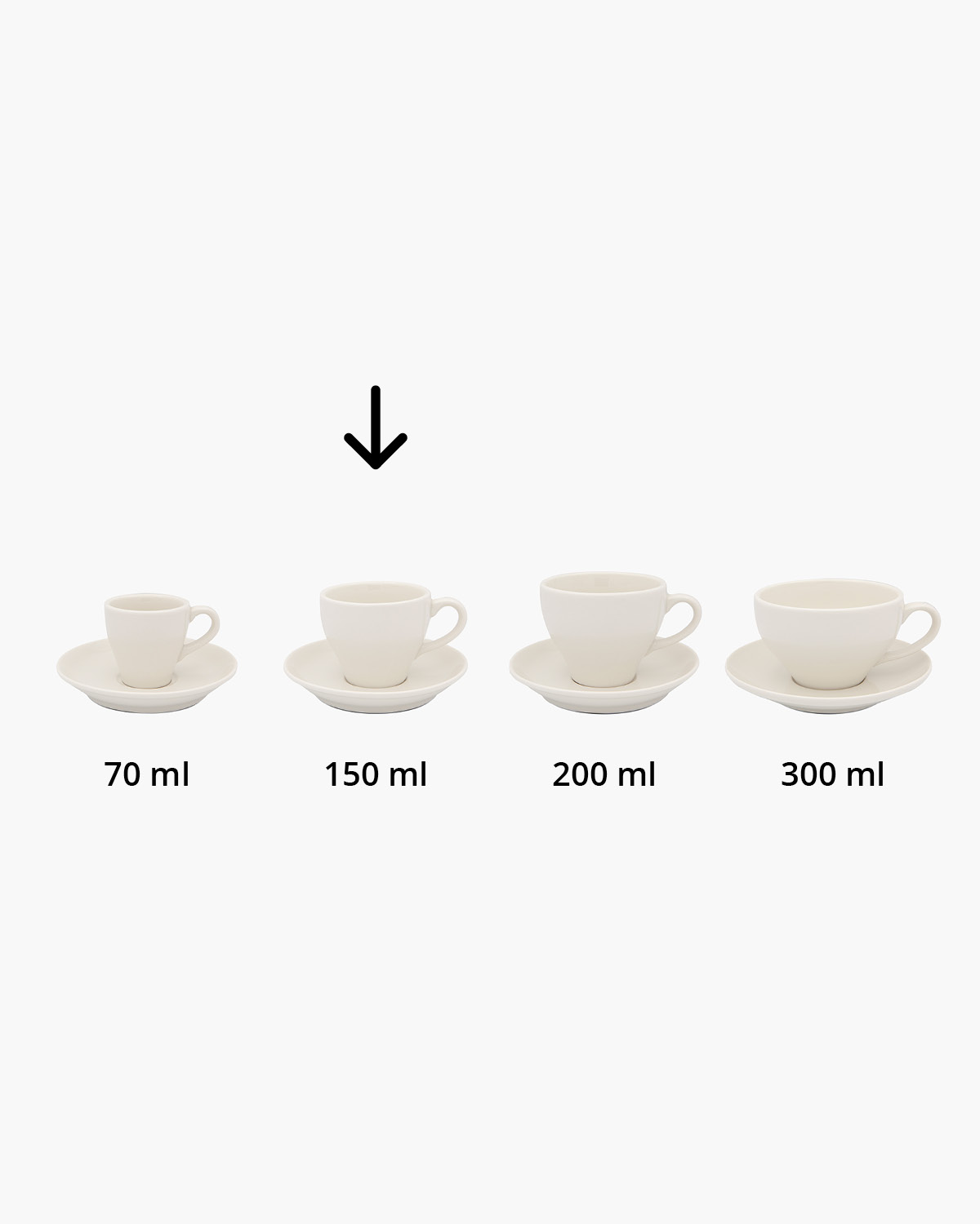 Georgia kop en schotel 150 ml Bedrukt sfeerfoto 2