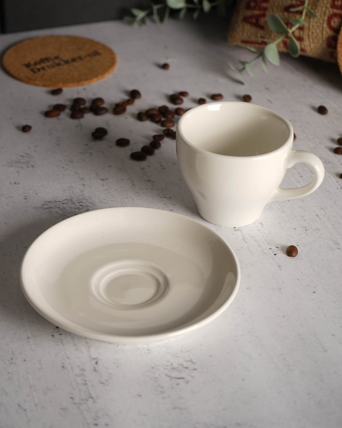 Georgia kop en schotel 150 ml Bedrukt sfeerfoto 4