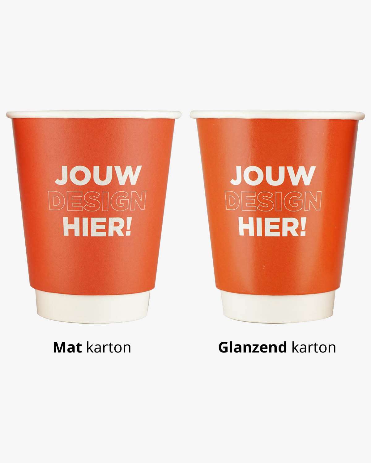Koffiebekers dubbelwandig 16 oz (450 ml) Bedrukt (full color) sfeerfoto 2