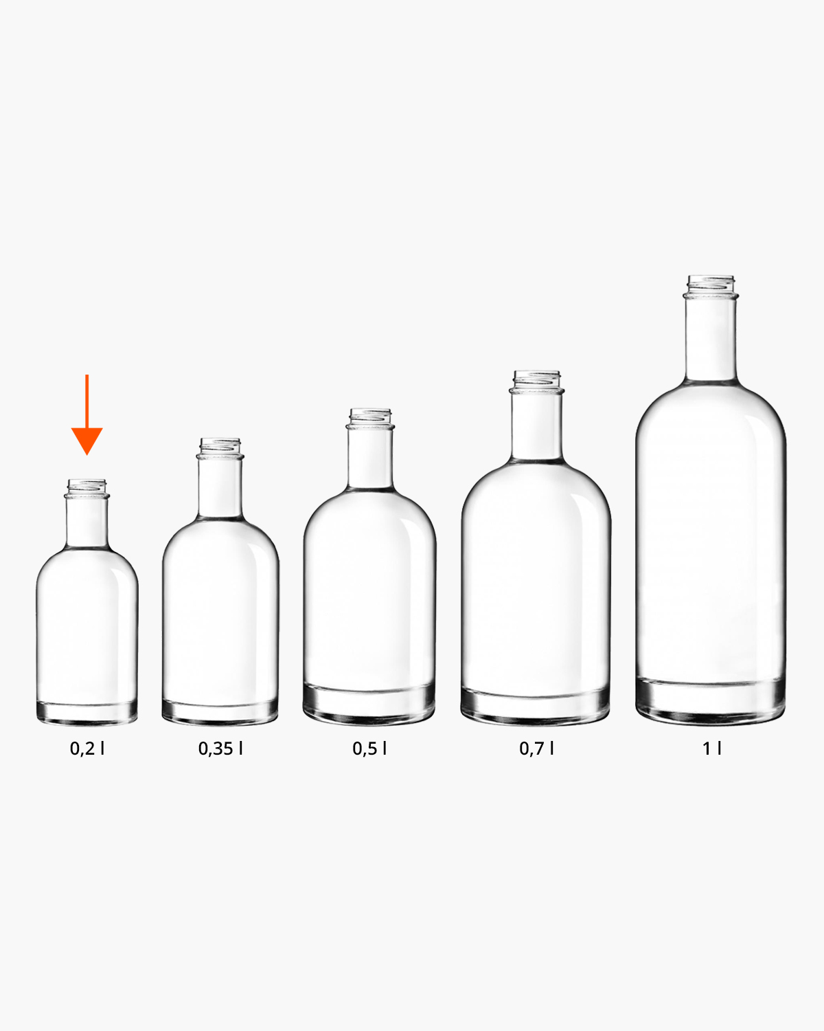 Lola fles 0,2 l Bedrukt of Lasergravure  of Gravurelook  sfeerfoto 1
