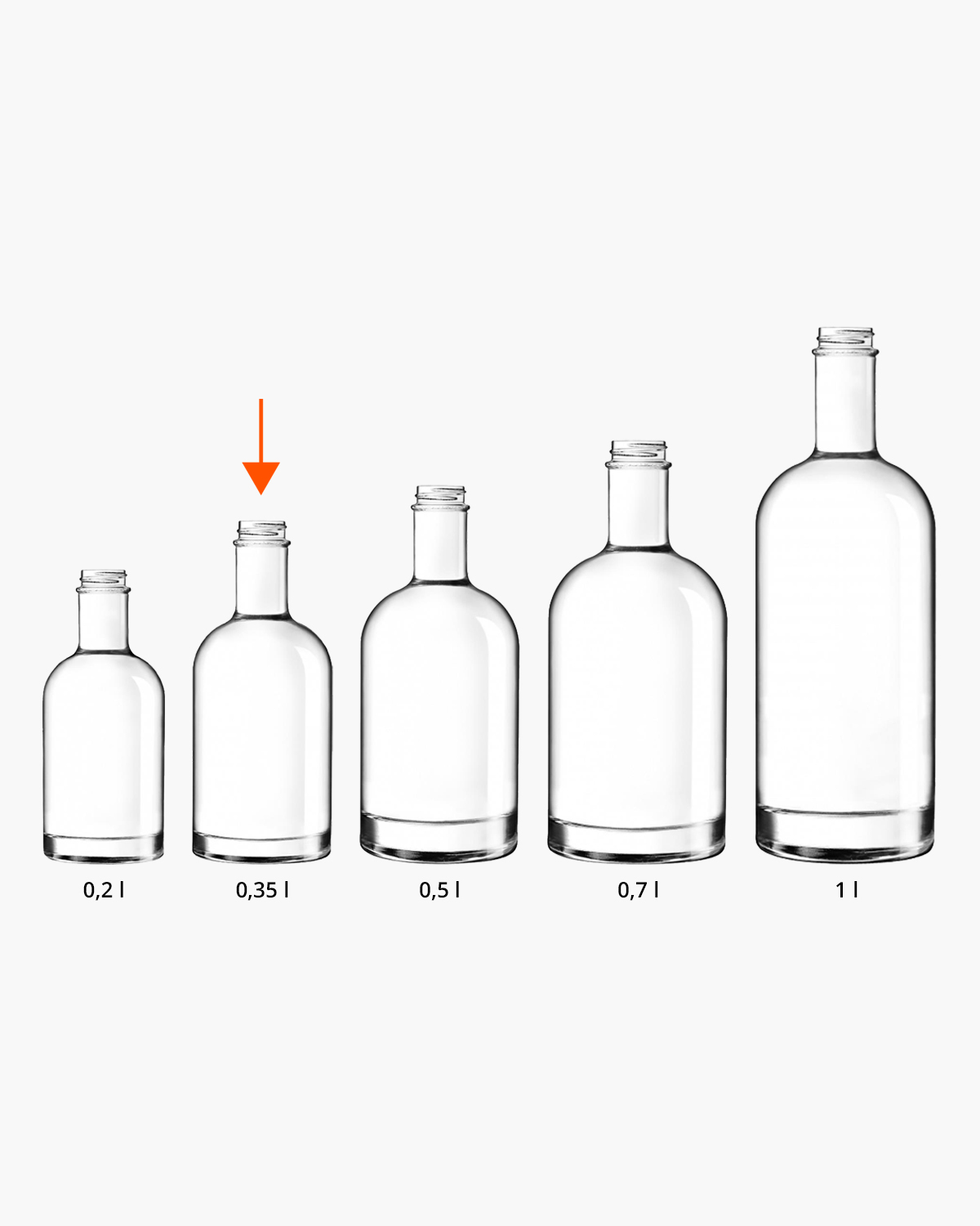 Lola fles 0,35 l Bedrukt of Lasergravure  of Gravurelook  sfeerfoto 1
