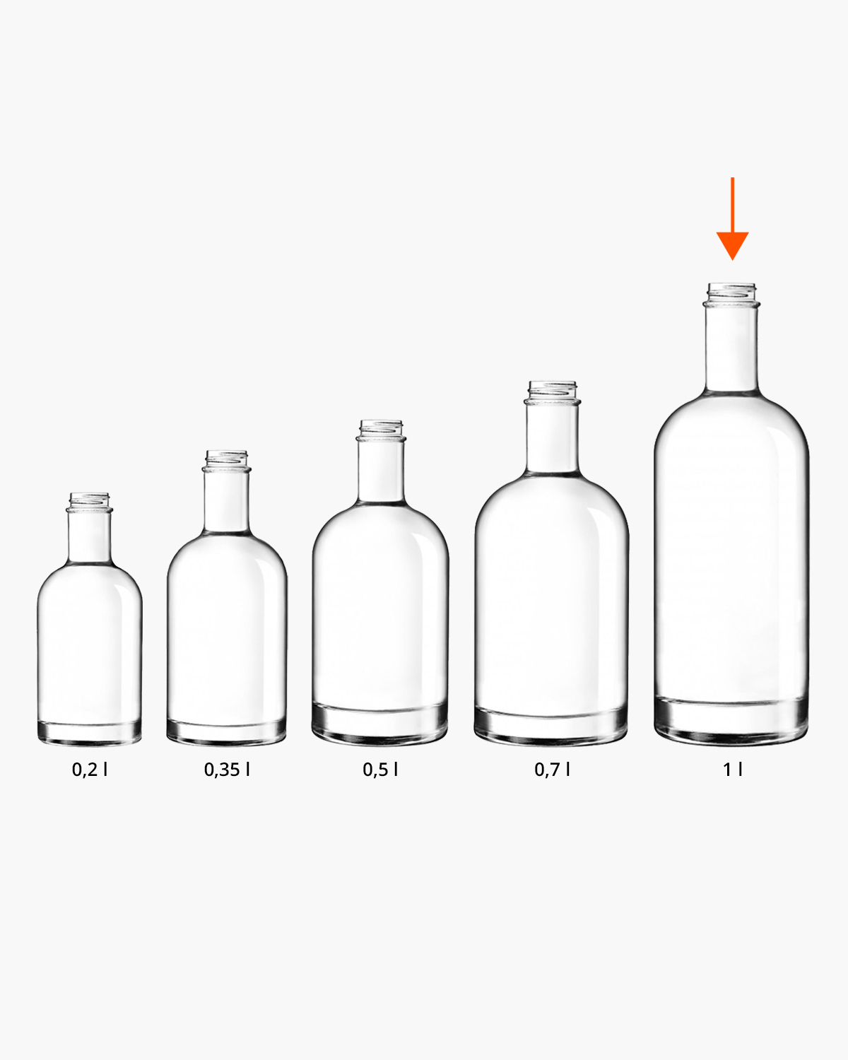 Lola fles 1 l Bedrukt of Lasergravure  of Gravurelook  sfeerfoto 1