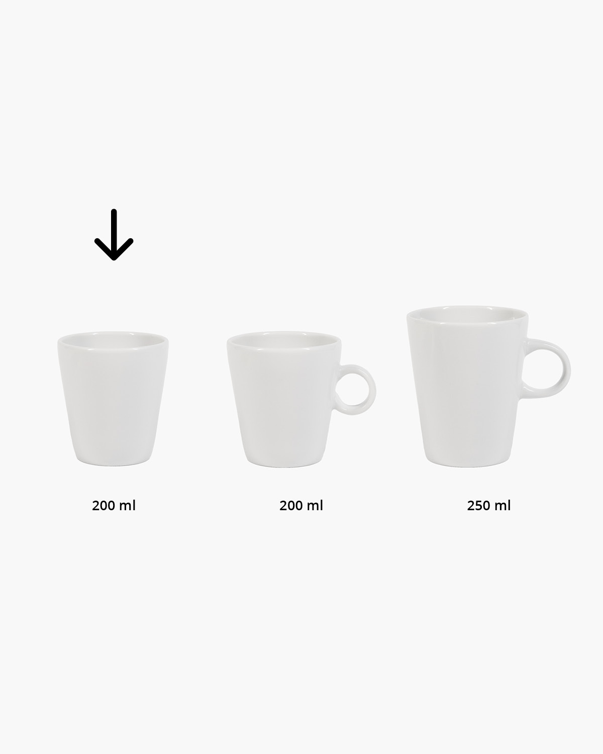 Nice kopje zonder oor 200 ml Bedrukt sfeerfoto 1