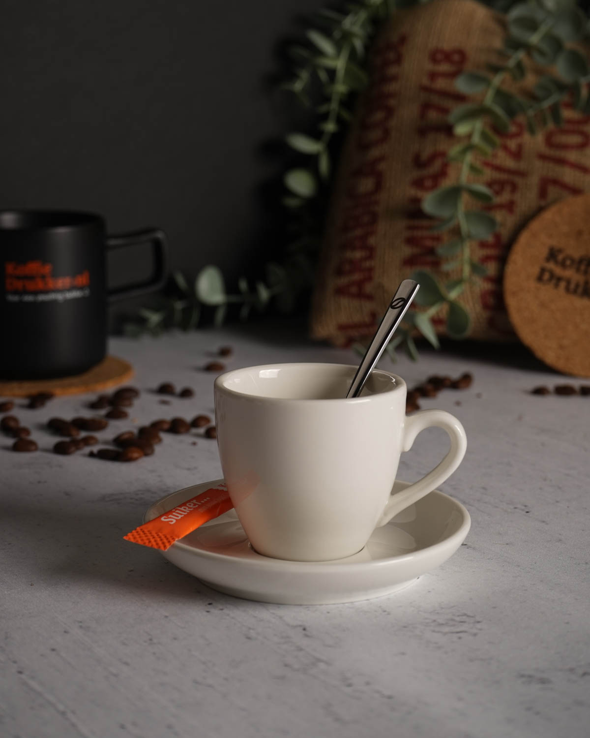 Palmer Robusta kop en schotel 100 ml Bedrukt sfeerfoto 1