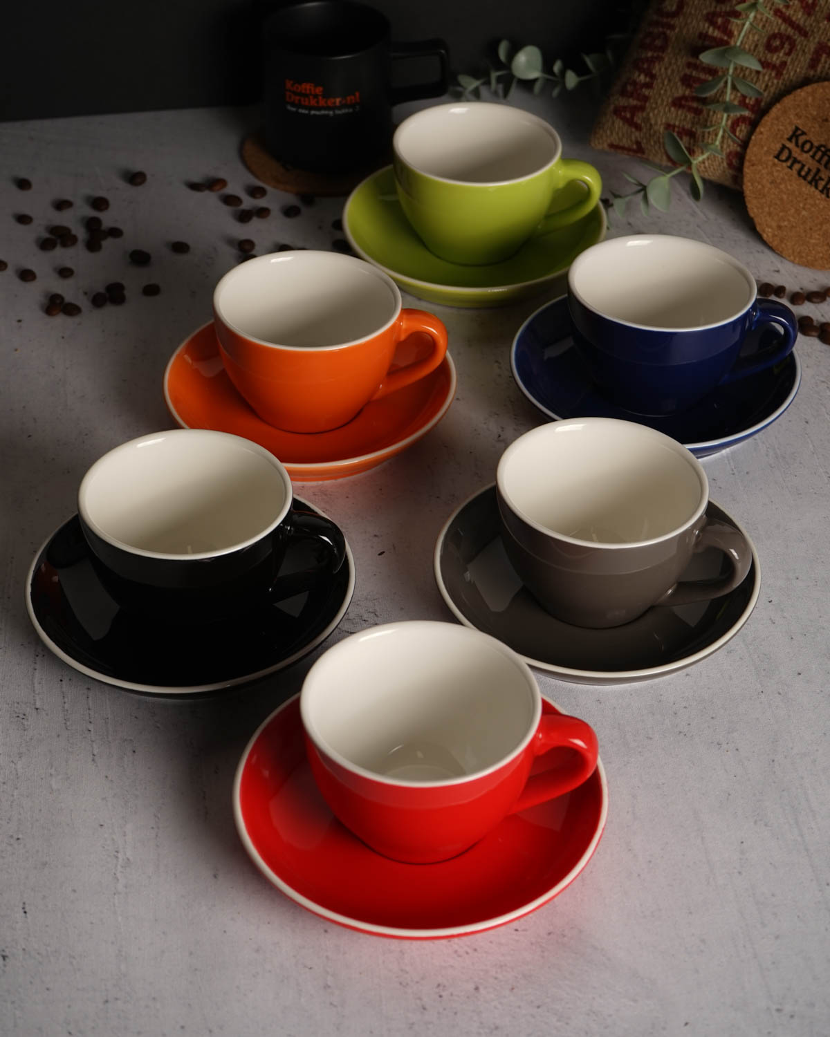 Palmer Colors kop en schotel 200 ml Bedrukt sfeerfoto 4