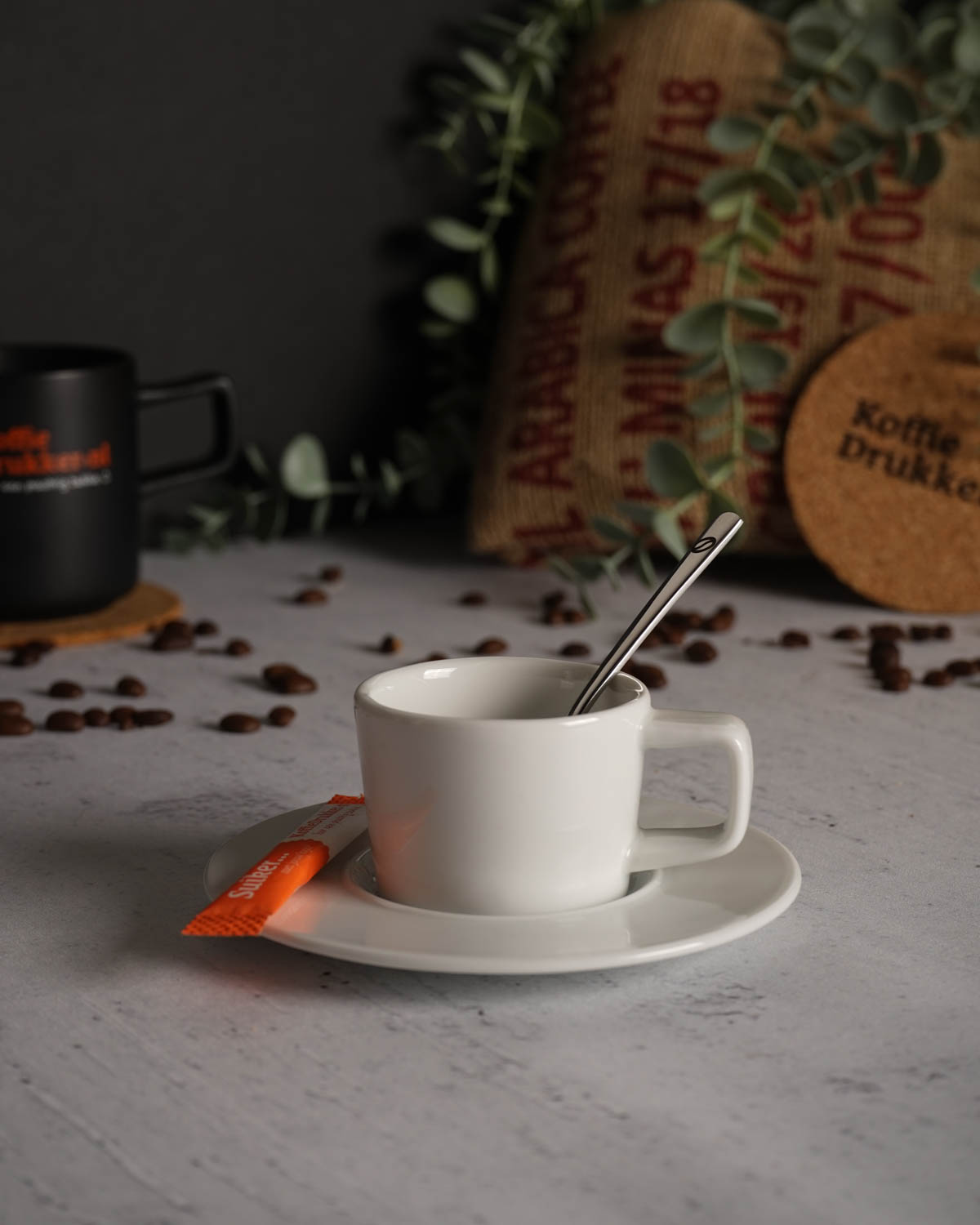 Palmer White Delight kop en schotel 70 ml Bedrukt sfeerfoto 3
