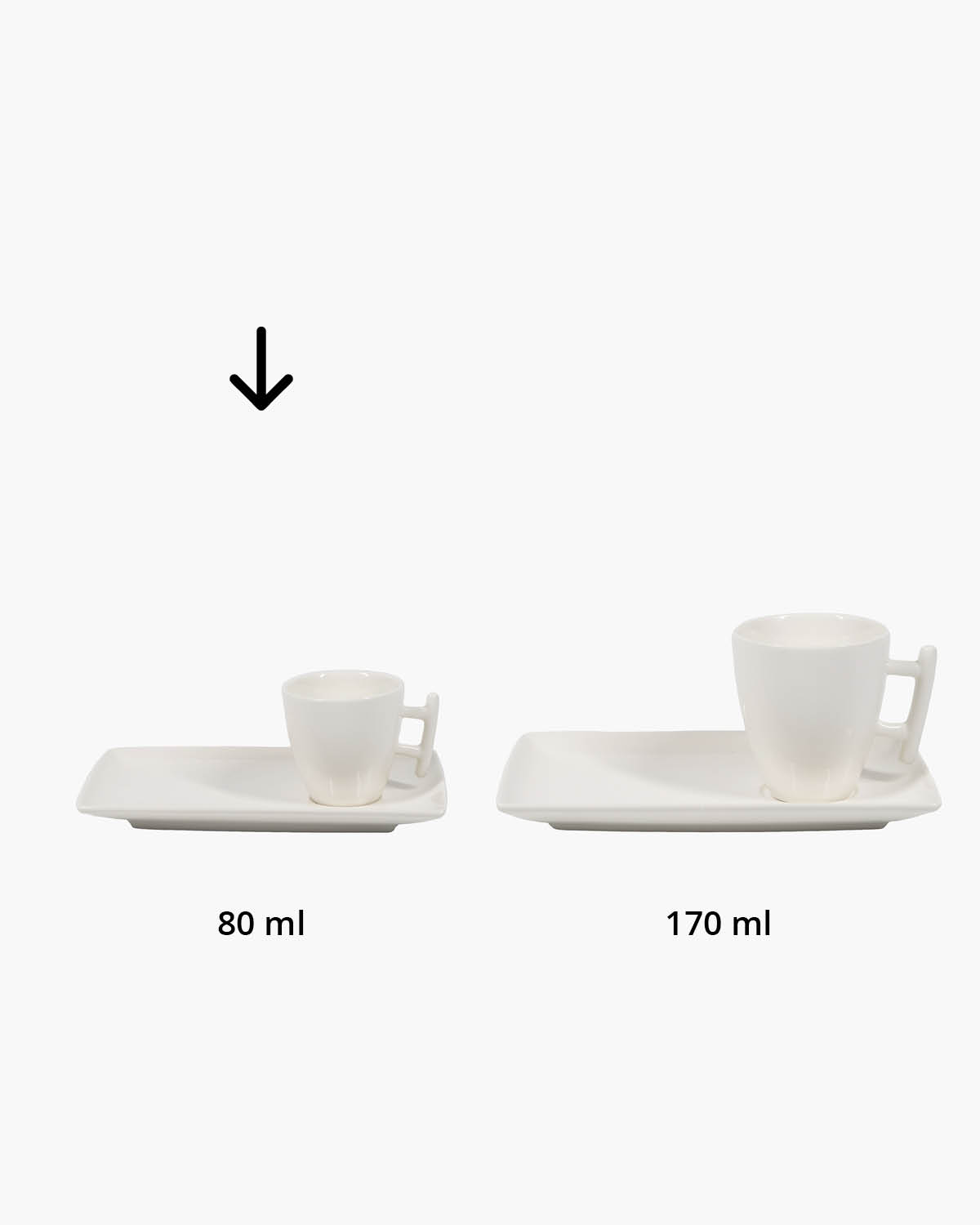 Warschau kop en schotel elegant 80 ml Bedrukt sfeerfoto 2