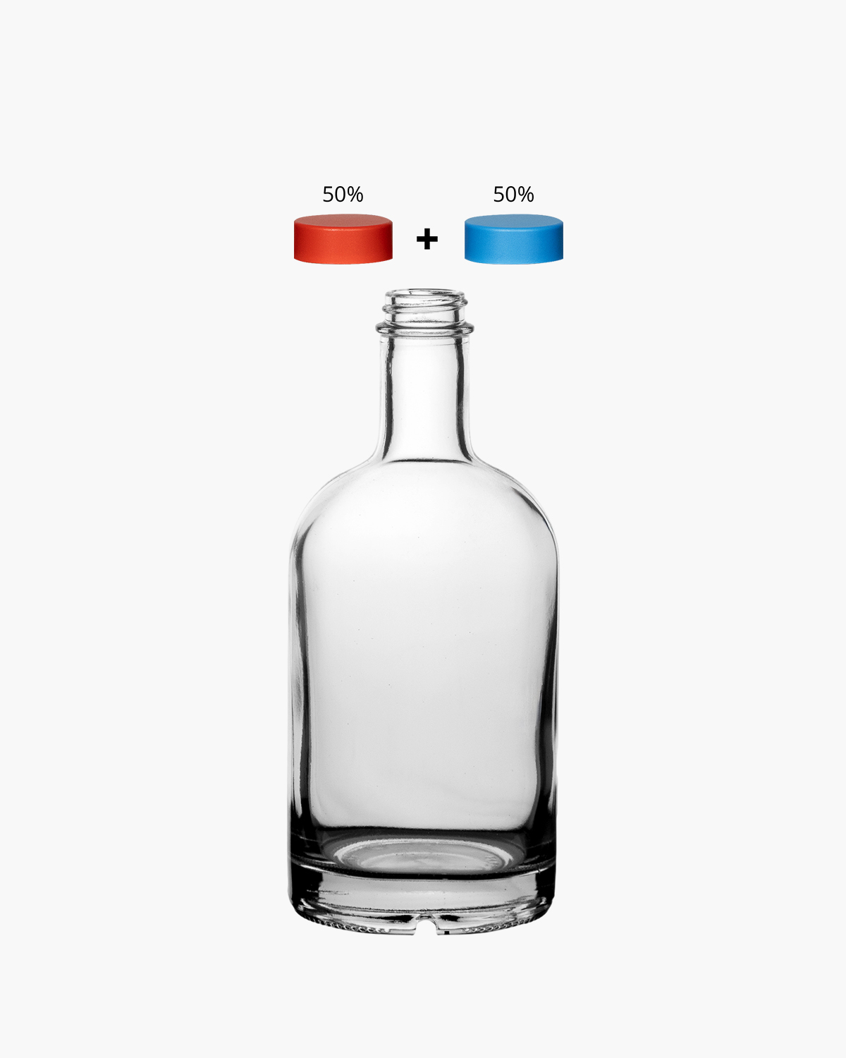 Rood/blauw mix