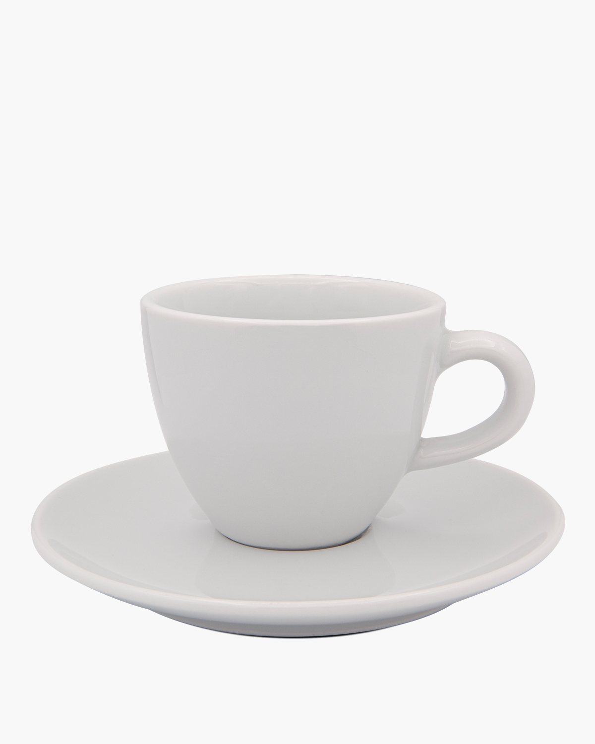 Bistro kop en schotel 185 ml Wit Bedrukt