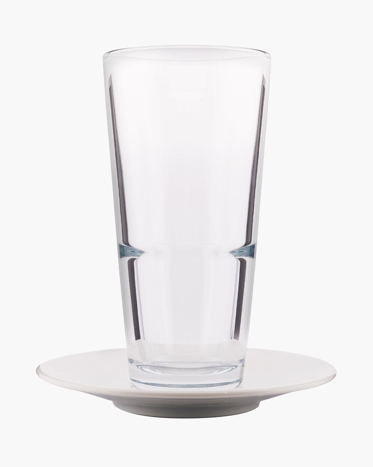 Milou latte macchiatoglas met schotel 370 ml Transparant Bedrukt of Lasergravure  of Gravurelook 