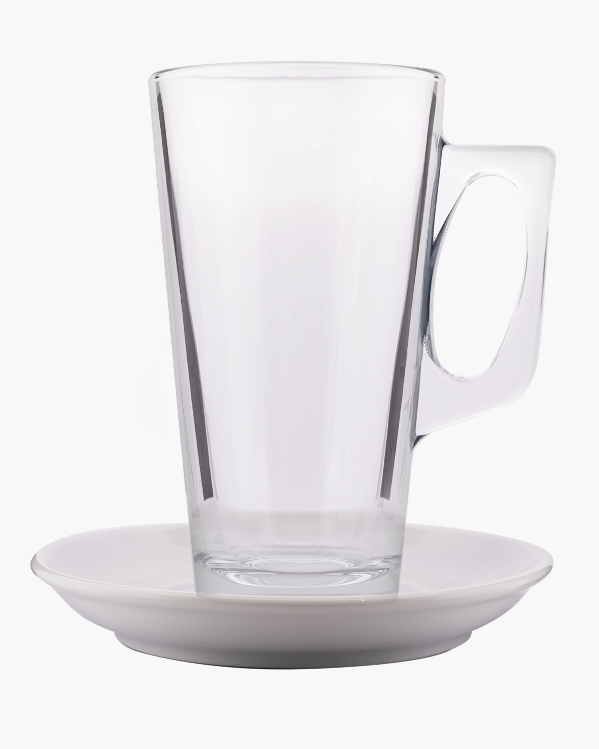 Roosendaal theeglas met schotel 380 ml Transparant Lasergravure  of Bedrukt (1 kleur) 