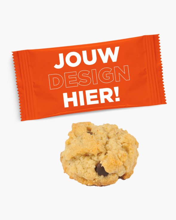 Chocolatechip koekjes 4 g Bedrukt