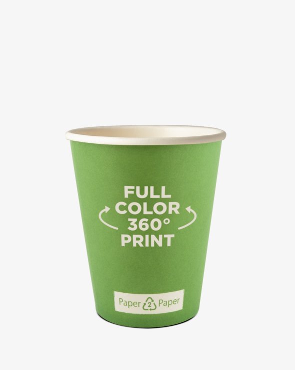 Koffiebekers Paper2Paper 8 oz (220 ml) Bedrukt (full color)