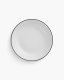 Optie Geneve coupe bord met gekleurde rand 20,5 cm